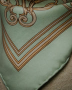“HERMES” 90’s les tuileries silk twill carré scarf
