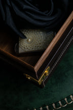 "LOEWE" Logo engraved wooden storage box