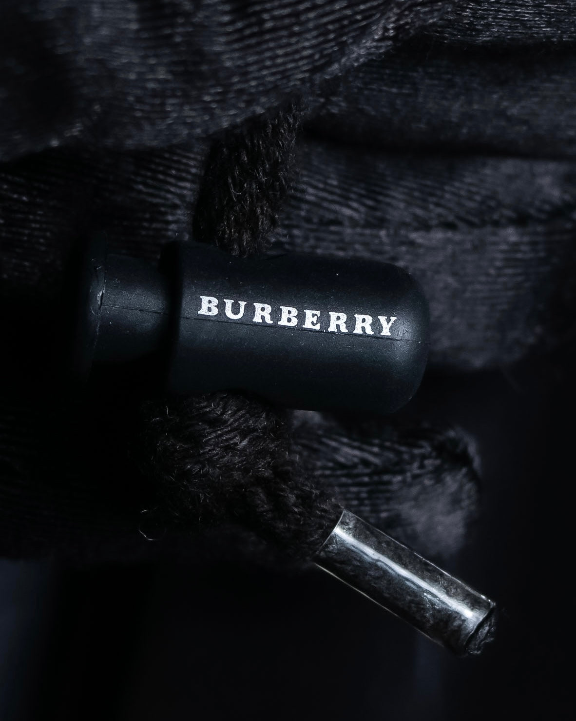 "BURBERRY Black Label" Checked nylon gather hooded blouson