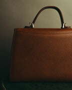 "Burberrys" 80's-90's Structured top handle handbag