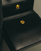 "Salvatore Ferragamo" 80's-90's Classic calf leather wallet