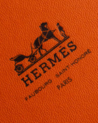 "HERMES" Tout en Douceur black suede panel line shoulder bag