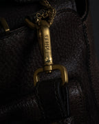 “FENDI” 2010’s Architectural grained leather 3Jours bag