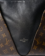 LOUIS VUITTON/ “V Tote mm” Monogram Canvas & Leather Handbag