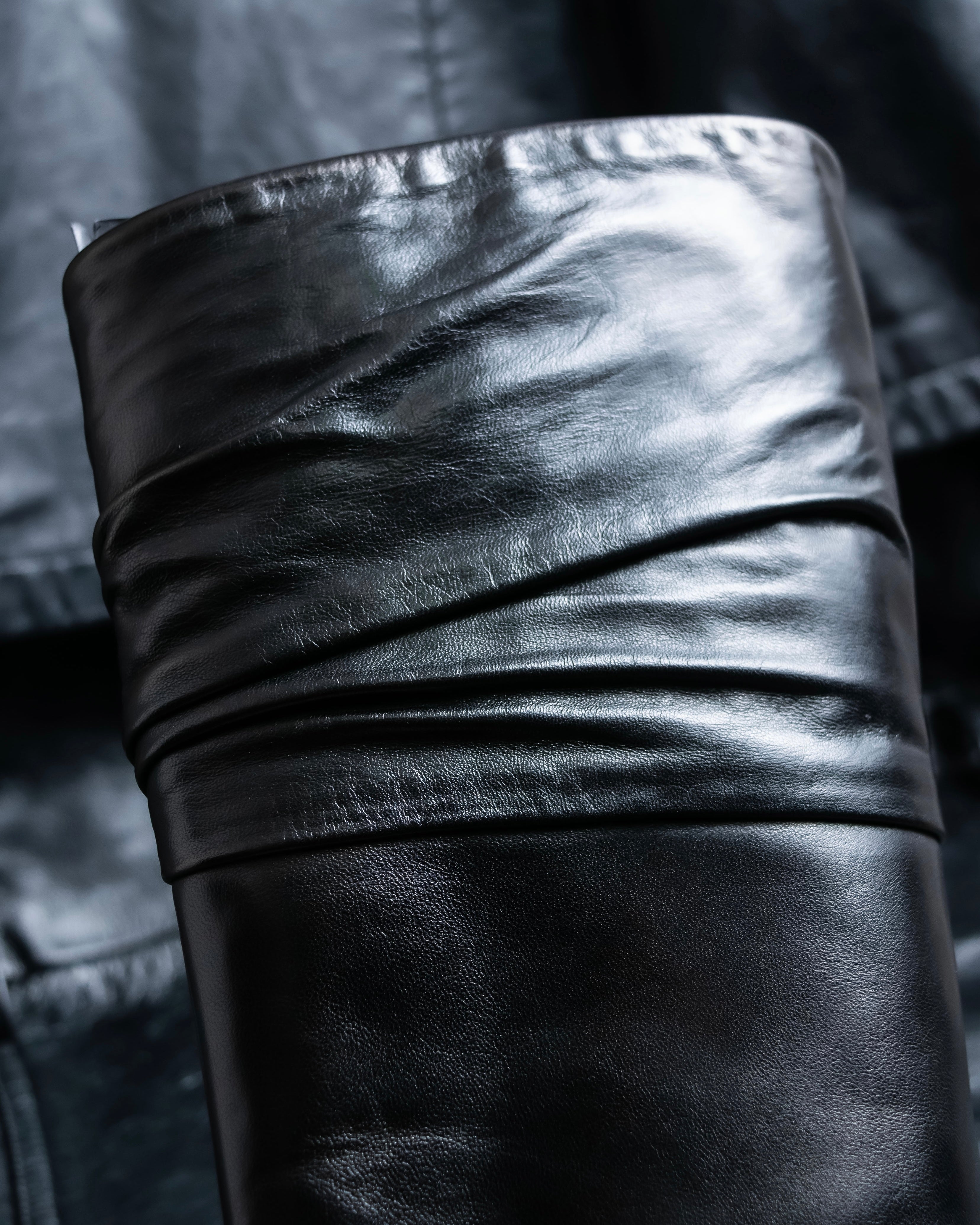 "PRADA" Shirred mode stylelong boots