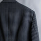 "Vintage striped three button tailored jacket"