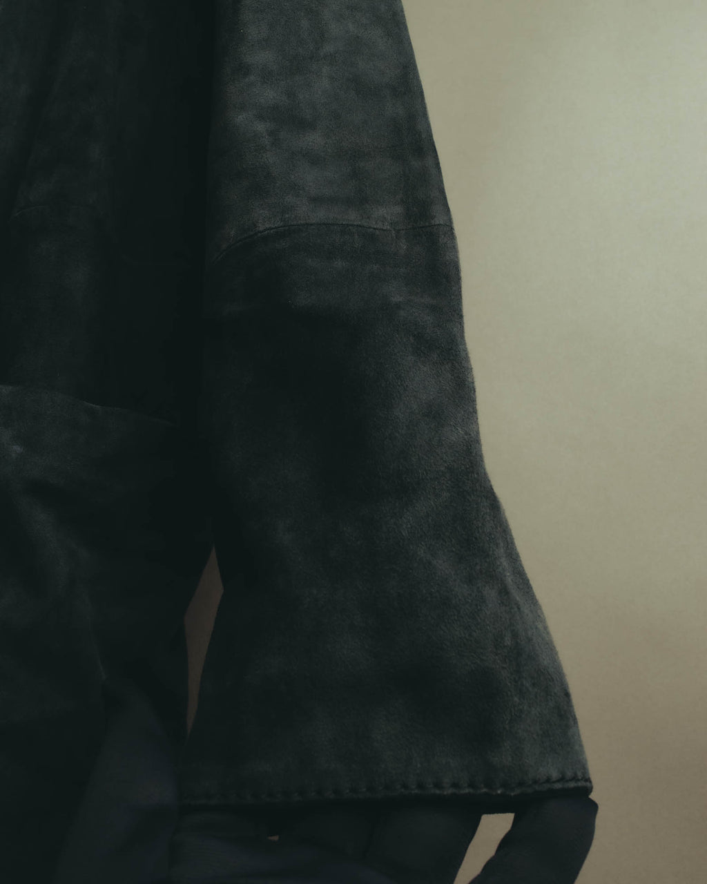 "WEEKEND Max Mara" 10's Soft suede goat leather robe coat