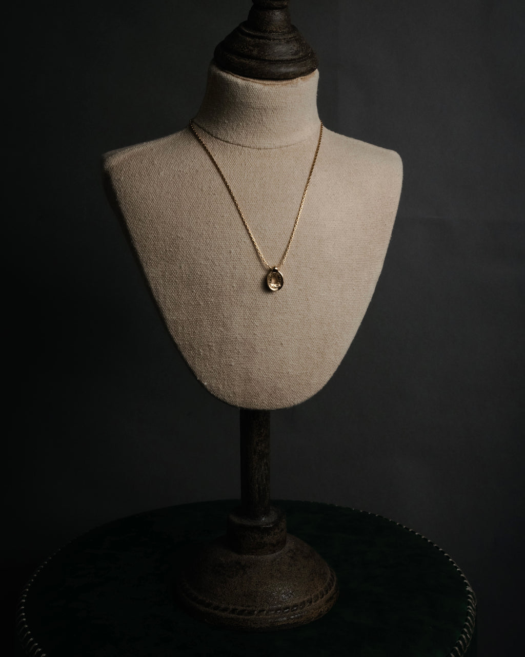 “Christian Dior” 80’s-90’s Lucky horseshoe pavé pendant necklace