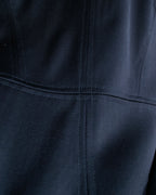 "GUCCI" Shawl collar glossy black jacket