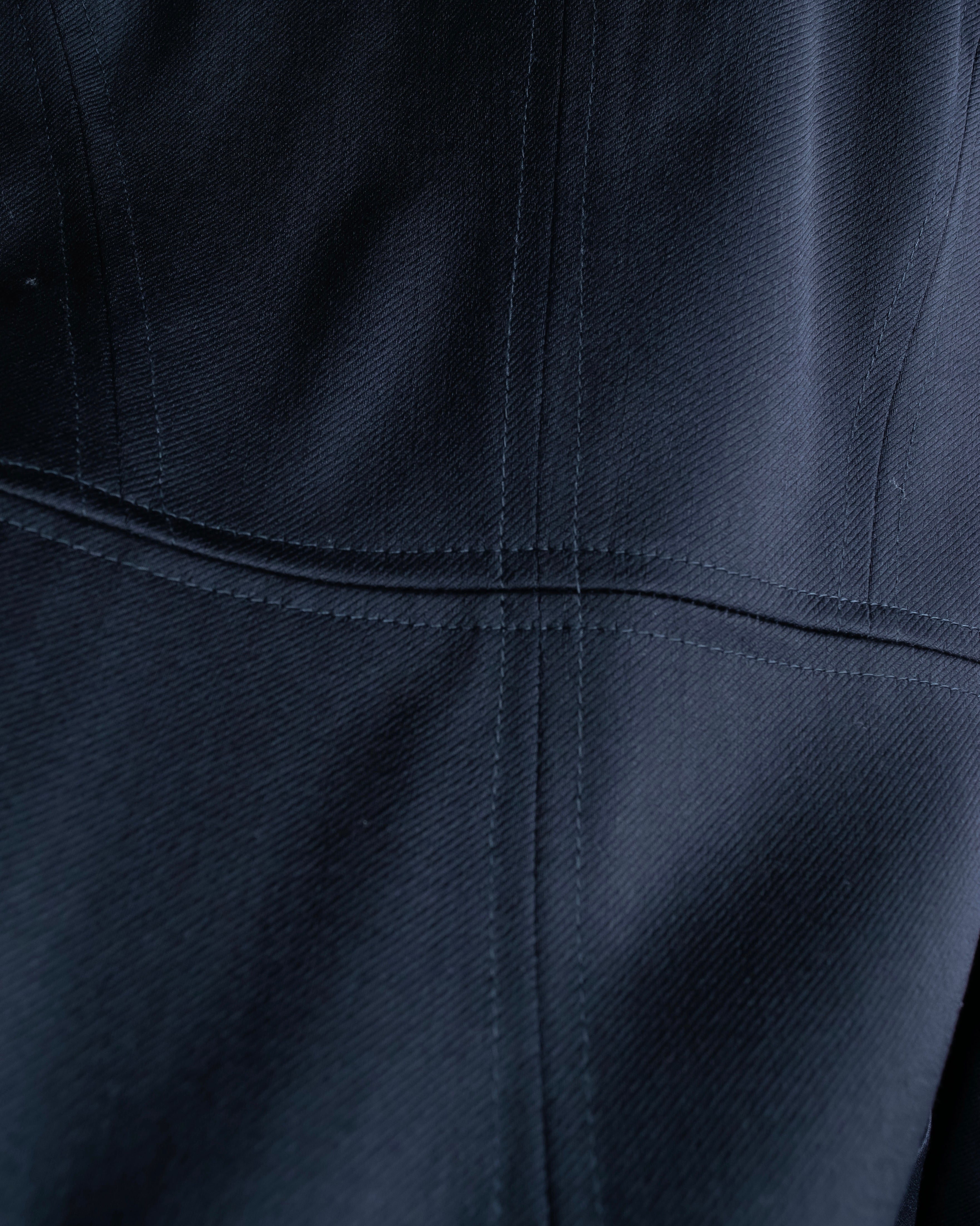 "GUCCI" Shawl collar glossy black jacket