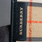 "BURBERRY" Nova check & horse riding knight pattern leather notebook cover