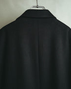 -SPECIAL- “VALENTINO” 2000’s Satin lapel single breasted wool coat