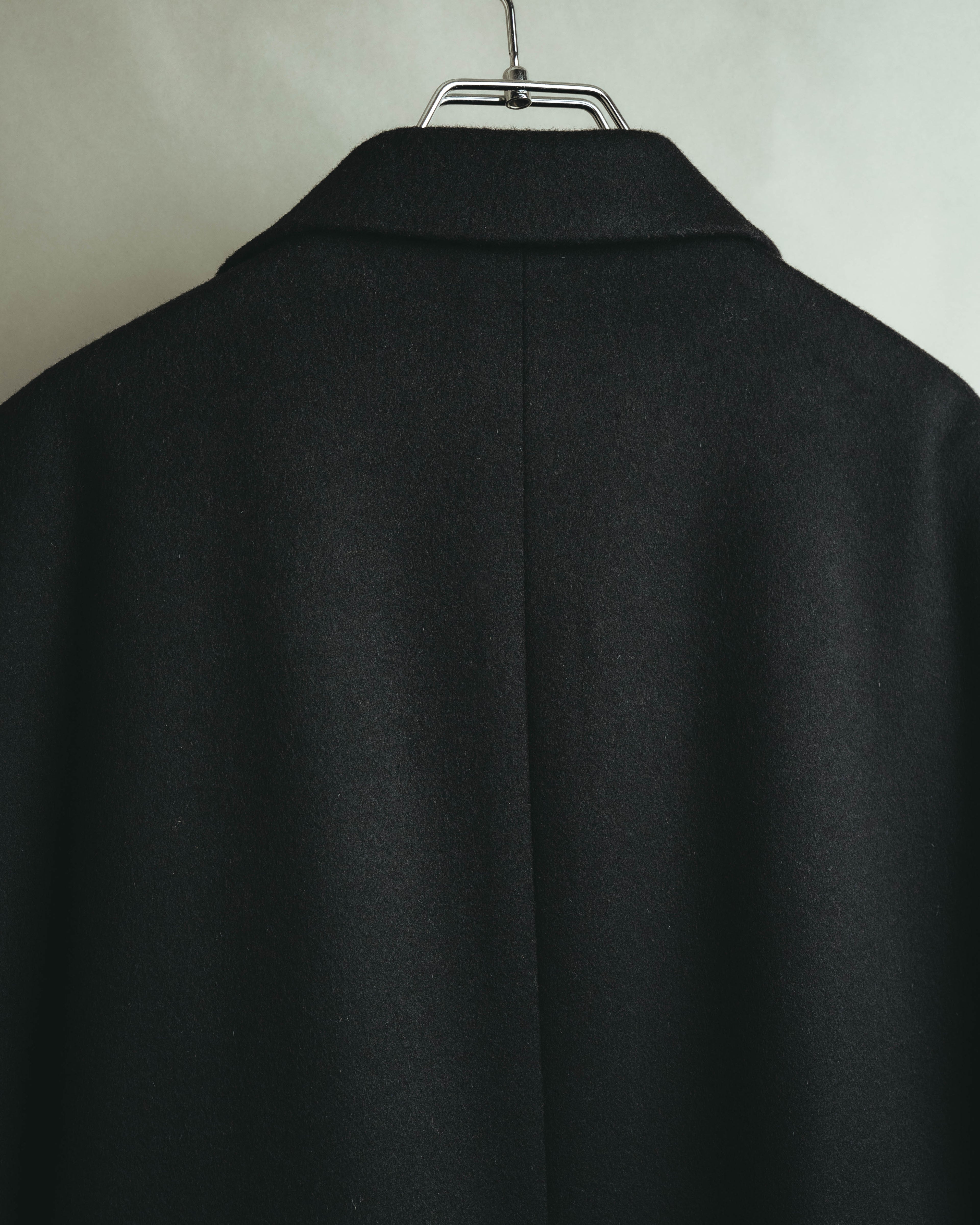 -SPECIAL- “VALENTINO” 2000’s Satin lapel single breasted wool coat