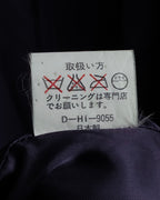 "Junko Yamamoto" Fur-trimmed design long cashmere blend coat