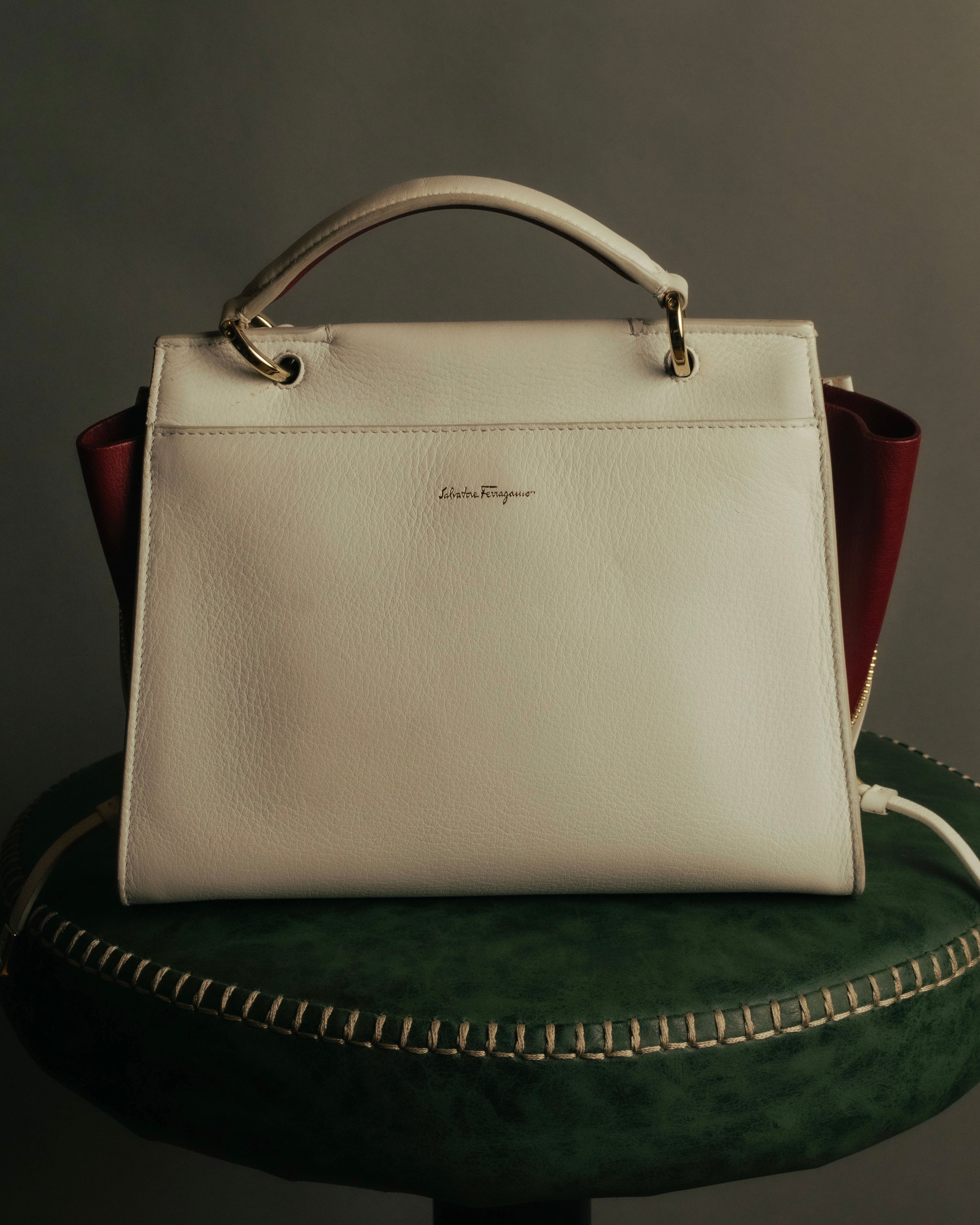 “Salvatore Ferragamo” 2013-2018 gancini bicolor top handle bag