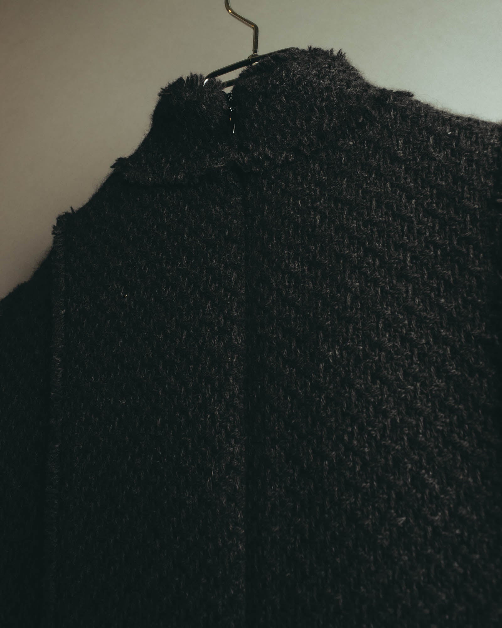 “CHANEL” 04AW textured tweed short sleeve jacket