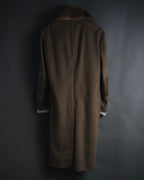 "PRADA" 90’s-00’s embellished fur-collar stretch tech coat