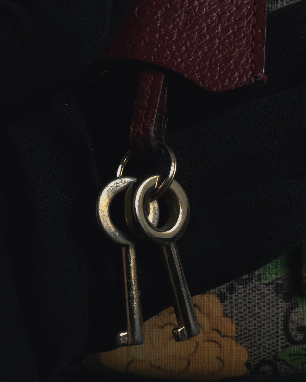 -SPECIAL- "GUCCI" Michele-era floral padlock design chain shoulder bag