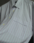 "Christian Dior" 80's-90's Relaxed striped long sleeve shirt