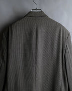 "HUGO BOSS" Woven pattern oversized 3 button tailored jacket