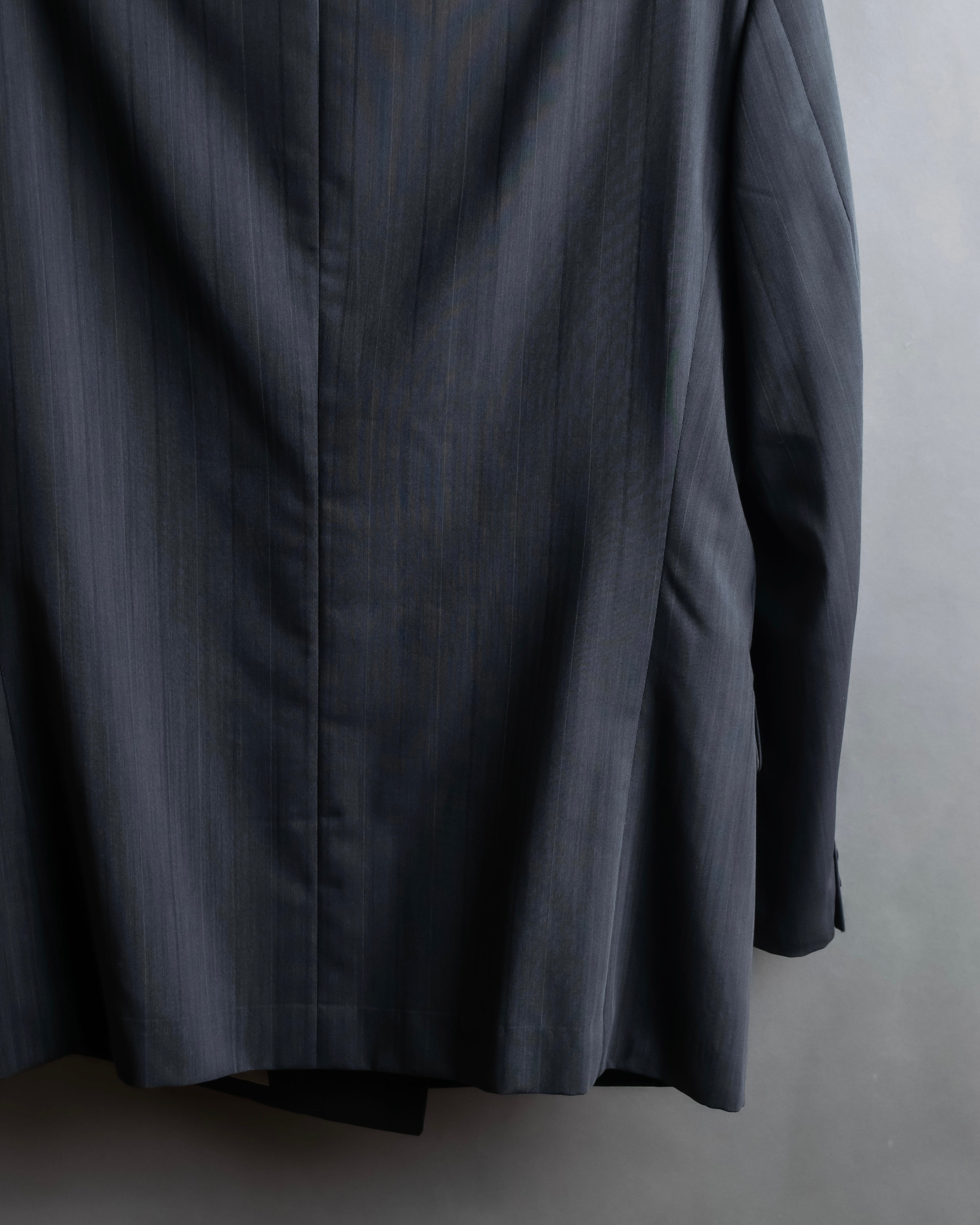 "CHRISTIAN DIOR MONSIEUR" Shadow stripe pattern classical formal detail set up