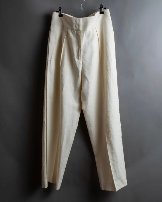 "JIL SANDER" Deep pleat wide tapered slacks