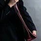 "Cartier" Jewelry ruby color leather tote bag