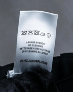 "NINA RICCI" Side button detail cropped length skirt