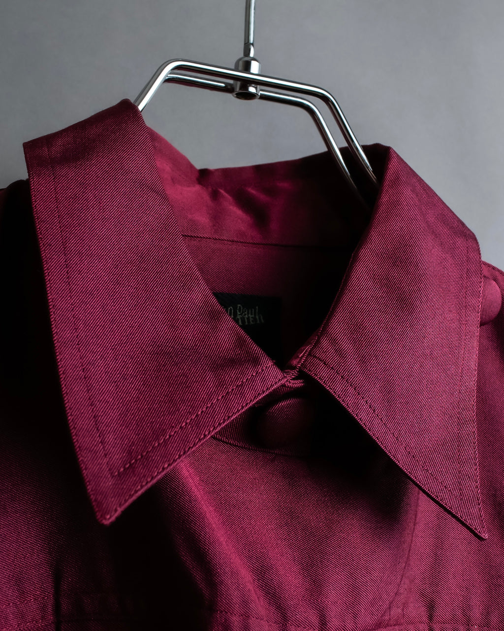 "JEAN PAUL GAULTIER FEMME"
 Waist different material switching design shirt