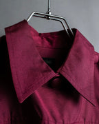 "JEAN PAUL GAULTIER FEMME"
 Waist different material switching design shirt