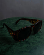 "CHANEL" Tortoiseshell embossed cocomark square sunglasses