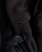 "VALENTINO" Shaped silhouette mocha brown chester coat