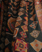 "Salvatore Ferragamo" 2010's Geometric tribal print silk scarf