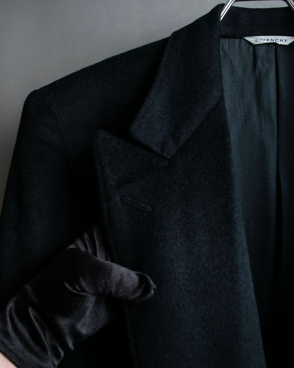 "MONSIEUR GIVENCHY" Double-breasted cashmere blend chesterfield coat