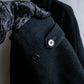 "YVES SAINT LAURENT" Fly front soutien collar mid length coat