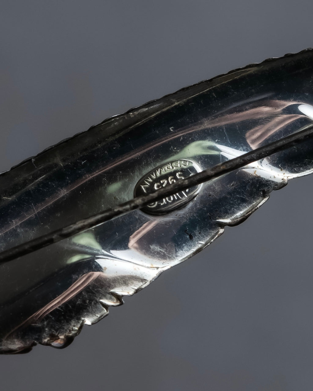 "Christian Dior" Relief motif silver 925 brooch