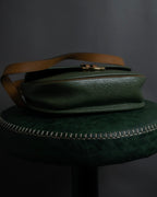 "Christian Dior" 80’s-90’s equestrian grain leather shoulder bag