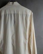 "Maison Martin Margiela" 2010SS triple layer folded fly front shirt