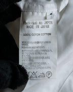 "YOHJI YAMAMOTO" 12SS Folded front panel cotton shirt