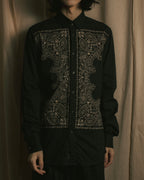 “GUCCI” 2011-12 Bandana panel print shirt