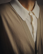 -SPECIAL- “HERMÈS” 90’s-00’s Trompe l’oeil cotton knit cardigan