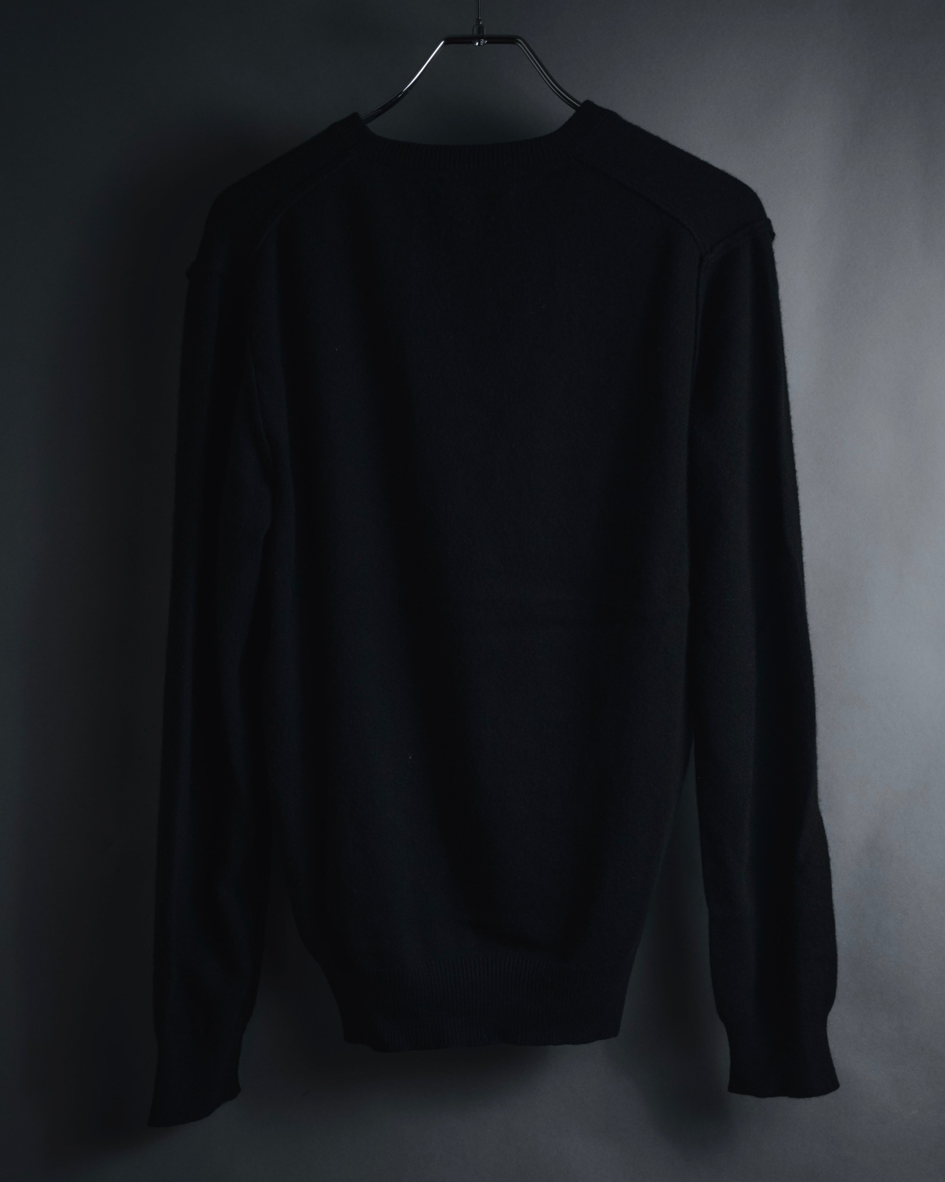 Dolce & Gabbana Minimal V-Neck Fine Knit Sweater