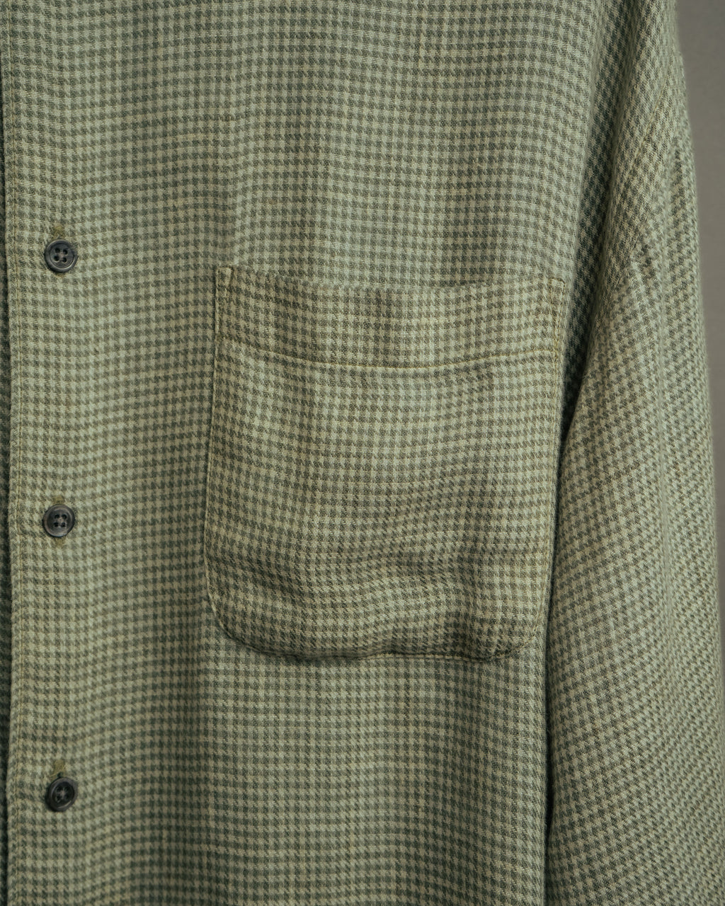 -MOOD Vintage Collections-
90’s Houndstooth linen relaxed shirt