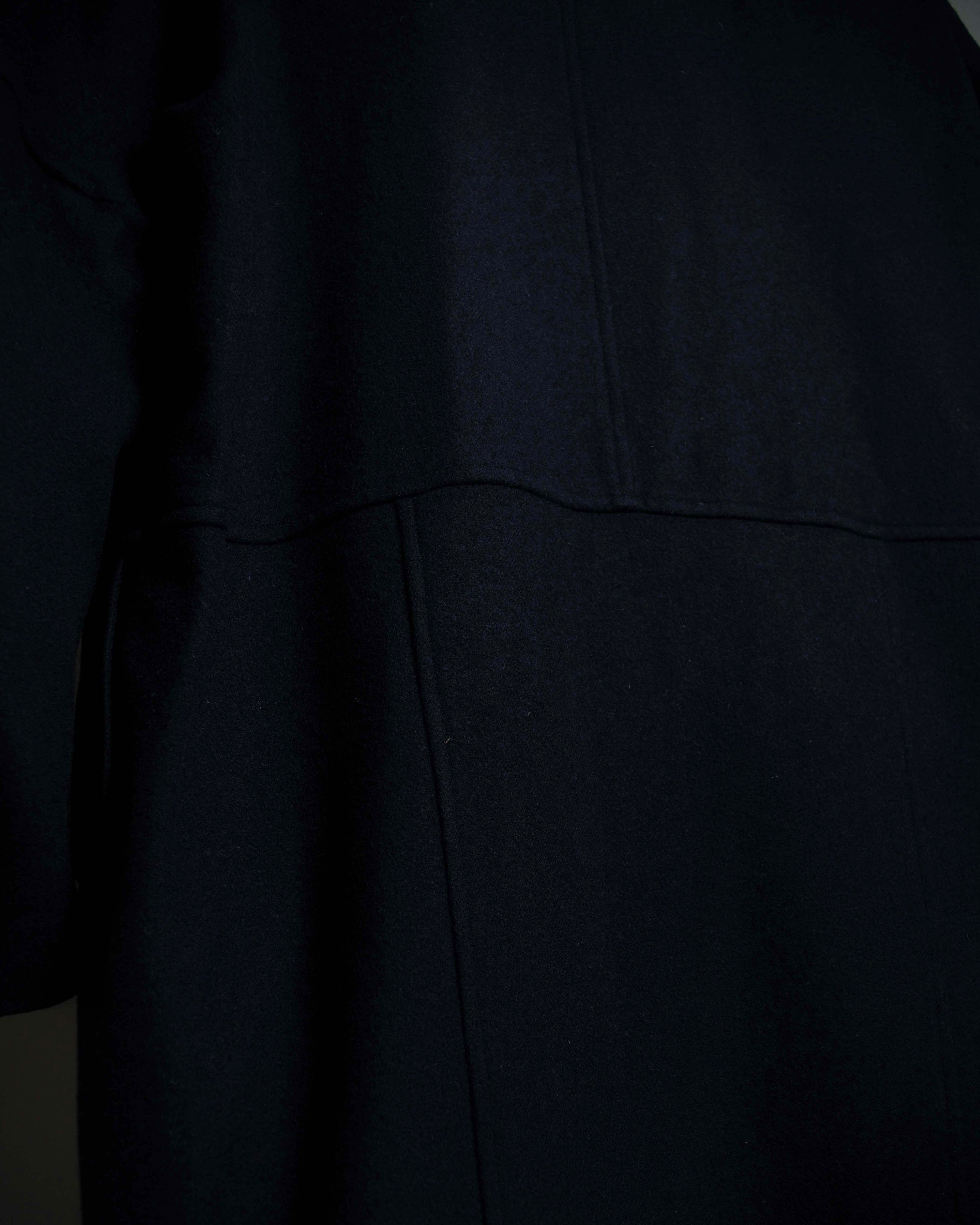 "COMME des GARCONS" 90's Front panel docking design chester coat