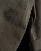 "LOUIS VUITTON" 00's Marc Jacobs period double-breasted suede coat