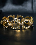 Salvatore Ferragamo Big Gancini gold chain bracelet