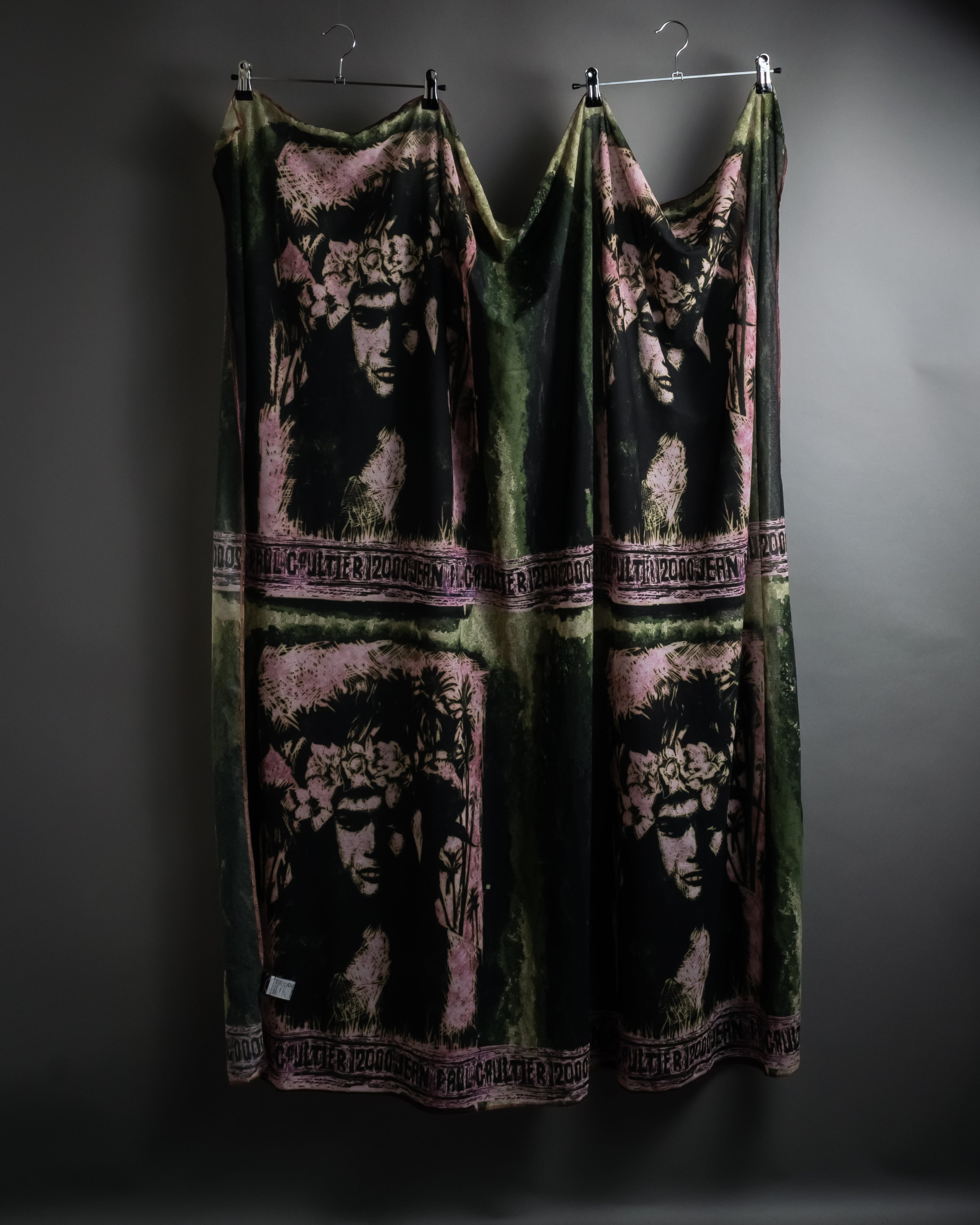 “Jean Paul Gaultier” Printed portrait large scarf