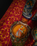 “GUCCI” 2016–2020 Ceramic motif silk foulard scarf