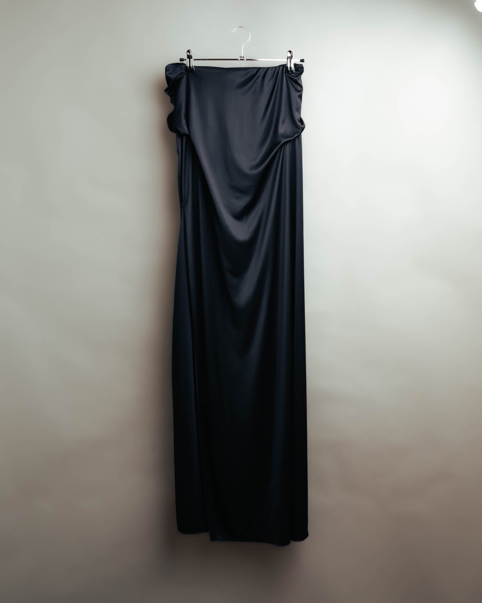 -SPECIAL– “Maison Martin Margiela” 12SS Draped satin maxi skirt