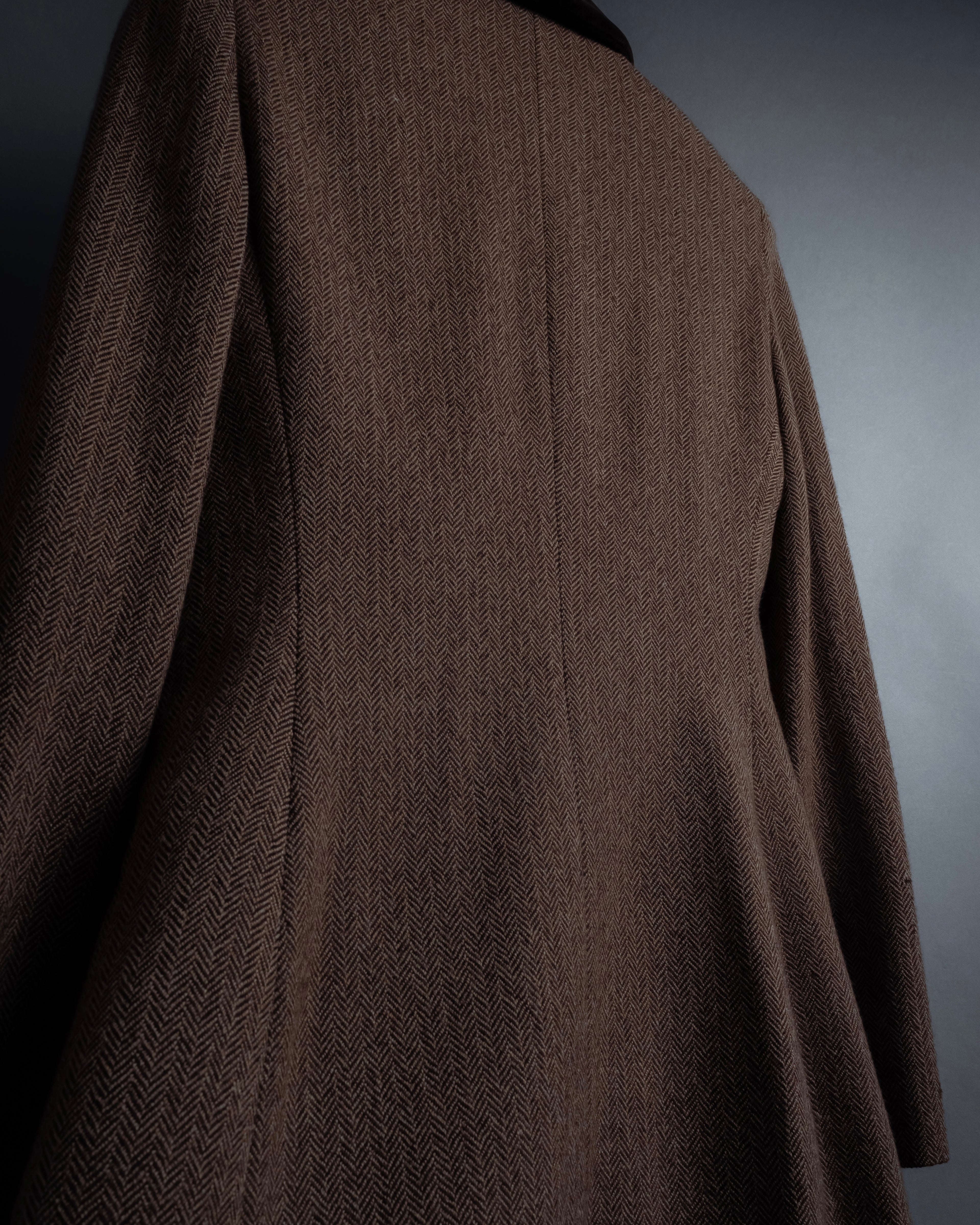 "FENDI" Velvet switching design herringbone set up